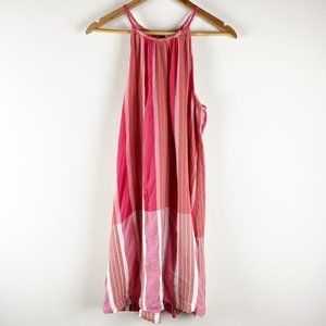 2/$20 Lou & Grey Coral Striped Cotton Dress Small
